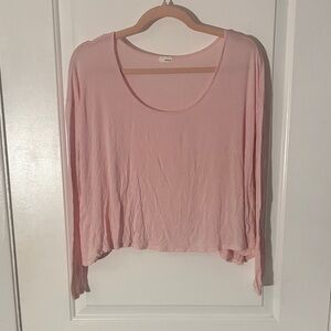 Garage Light Pink Long Sleeve Top